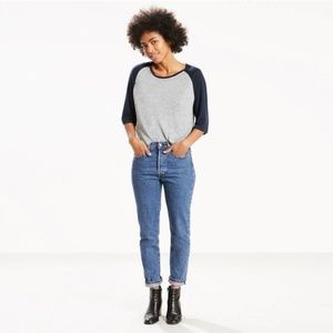 Levi's 501 straight leg skinny jeans